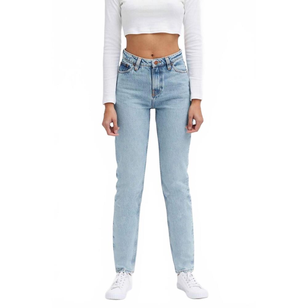 NEW ORGANSK oxygen clean revolution honest denim jean in light wash blue